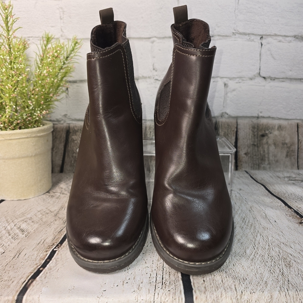Eastland Jasmine Chelsea Dark Brown Ankle Boot slip on Womens 9 EUC - Picture 4 of 11